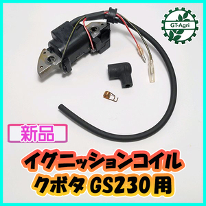 ● GS230用 イグニッションコイル （端子2口）クボタ【新品】◆定形外送料無料◆汎用エンジン部品 パーツ イグナイター s24a1977