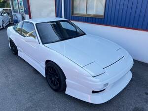 180SX SR20DET 車高調　5穴　ワーク17インチ　インタークーラー　エアクリ　ワイドフェンダー　フルバケ　ロールゲージ　ロアアーム