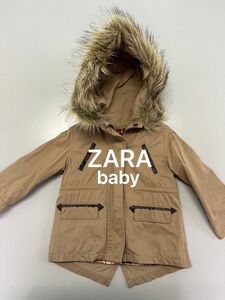 ZARA baby モッズコート　可愛いチェックの裏地付き　18-24month（86cm）　