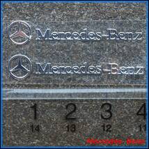 ベンツ アルミ ロゴ ステッカー エアロ シート マフラー 車高調 ホイール W206 W205 W213 W212 Cクラス Ｅクラス AMG Gクラス W463_画像1