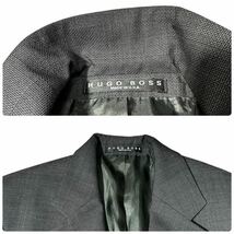 【新品同様】極上の逸品◆HUGO BOSS ヒューゴボス◆ ヴァージンウール ジャケット テーラードジャケット 孔子柄 サイズ 48 L相当_画像7