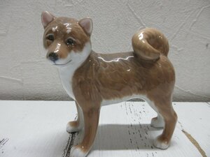 a 希少　ROYAL COPENHAGEN 犬 ロイヤルコペンハーゲン 置物 2001 柴犬 西洋 【星見】
