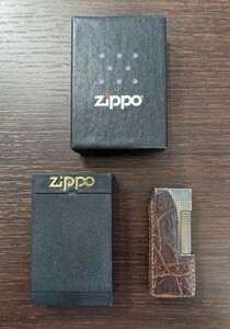 【着火未確認　画像確認】ZIPPO ジッポライター　美品　dunhill ダンヒルライター　ジャンク品