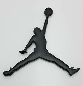 NBA バスケ バスケットボール 飾り Air Jordan アルミ エア ジョーダン ジャンプマン カー 3D ステッカー ブラック 当日発送