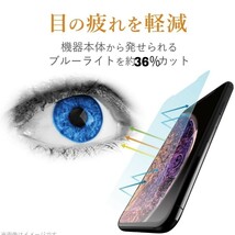 送料無料 新品 ブルーライトカット iPhoneX iPhoneXS iPhone11Pro iPhone XS X 11 Pro 11Pro フィルム ブルーライト ガラスフィルム 美2_画像7