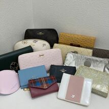 □6168　【卸売】coach　コーチ　他　ポーチ バニティ おまとめ ポーチ バニティ マルチケース 小物入れ 総柄 レディース_画像1