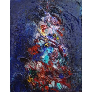 Takafumi Uchino Abstract Painting Painting F0 Art Works Modern Art Canvas Толкое пальто