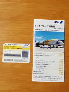 ANA株主優待券１枚【有効期限2023/12/1～2024/11/30】＋冊子