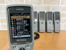 【名古屋発】KEYENCE/キーエンス ハンディターミナル BT-1500W バーコード QRコード 充電ユニット１台・AC付 バッテリー４個(消耗程度不明)_画像2