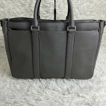 1円 【美品】COACH コーチ メトロポリタン F71252 ビジネスバッグ ブリーフケース ショルダー 鞄 2WAY A4 メンズ レザー 本革 グレー_画像2