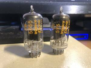 [ used ] 2 ps Western Electric 5755 vacuum tube 