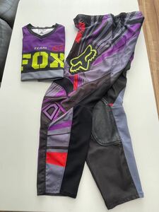 FOX オフロードジャージ　上下セット　レディース　XL モトクロス モーターサイクル パープル