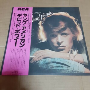 帯付き 国内盤 LP　デビッド・ボウイー DAVID BOWIE ヤング・アメリカン YOUNG AMERICAN RCA-6285