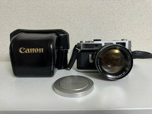 【動作確認済】Canon Canon７　キヤノン　50mm F0.95　レンズ　本体　レザーケース　レンズキャップ