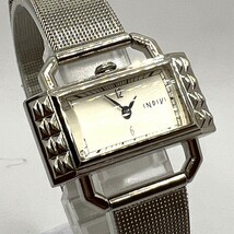 T) INDIVI TIMEWEAR インディヴィ レディース ウォッチ 腕時計 稼働品 電池交換済 K0504_画像2