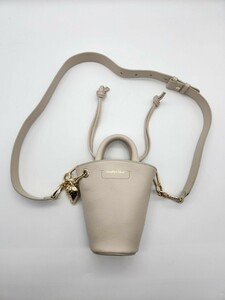 美品 シーバイクロエ SEE BY CHLOE CECILYA SMALL TOTE BAG ハンドバッグ ショルダーバッグ 2WAY レザー ベージュ