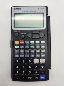 動作品 CASIO カシオ fx-5800P 関数電卓 数学/物理/化学/土木/自作公式5本登録可能/公式128本搭載