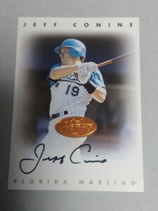 ジェフ・コーナイン 直筆サインカード jeff conine auto 通算1982安打214ホームラン 1996年175安打26ホームラン95打点打率2割9分3厘