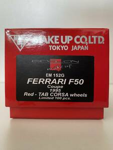 100台限定 アイドロン EIDOLON メイクアップ MAKE UP 1/43 FERRARI F50 Coupe 1995 Red TAB CORSA wheels フェラーリ