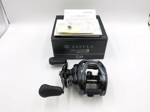 (管65218) 美品 Daiwa ダイワ 21 タトゥーラ TW 400HL レフトハンドル 左 ベイトリール ビッグベイト