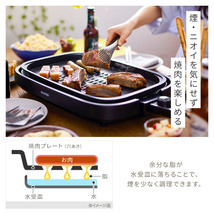 ホットプレート 大型 3枚 たこ焼き 焼肉 アイリスオーヤマ ホットプレート 焼肉プレート 焼き肉 たこ焼き IHA‐A30‐B_画像3