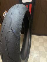 中古MCタイヤ 2021年製造 PIRELLI DIABLO SUPERCORSA V3 SC1 120/70ZR17 ピレリ ディアブロ スーパーコルサ 120 70 17 2321 K4341_画像4