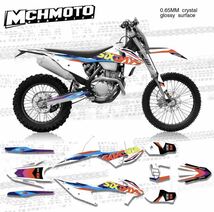 【送料無料】グラフィックデカールステッカーデコdekor ktm exc excf xc xcf 2020 2021 sx sxf 2019-2021 125 200 250 300 350_画像1