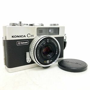 動作品 KONICA コニカ C35 Flash matic HEXANON 38mm F2.8 レンジファインダー コンパクト フィルム カメラ alp色