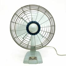 動作品 富士電気 FUJI SILENT FAN FTS3058 アンティーク 扇風機 昭和レトロ alp梅1102_画像1