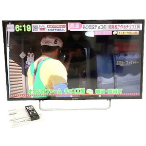 動作品 SONY ソニー BRAVIA 40インチ LED 液晶テレビ KJ-40W730C 2016年製 リモコン 取説付 alp川1109