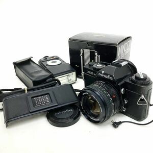 動作品 MINOLTA ミノルタ XD-s MD ROKKOR 1:1.4 f=50mm DATA BACK D AUTO WINDER D 一眼レフ カメラ ブラック alp古1114