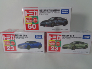  No.23 日産 NISSAN GT-R 初回特別仕様 通常 & No.60 日産 NISSAN GT-R NISMO ★　2023年11月新車3台セット