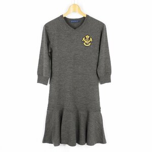 美品 Ralph Lauren ラルフローレン ウール カシミヤ ワンピース size L #11511 アメカジ レディース カシミア