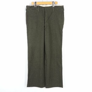 ヴィンテージ ウールパンツ PERFECT TROU オリーブ size 3S #11626 アメカジ ビンテージ オールド ワークパンツ