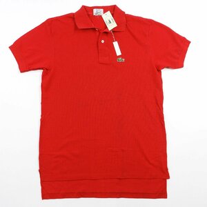 デッド 80's IZOD LACOSTE ラコステ 半袖 ポロシャツ レッド Size M #11694 オールド アメカジ アイゾッド プレッピー 鹿の子