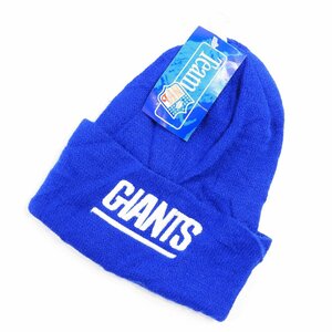 未使用 NFL GIANTS ニューヨークジャイアンツ ニットキャップ アメリカ製 #11668 送料360円 オールド フットボール アメフト ニット帽 USA