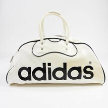 デッド 80's adidas アディダス エナメル ボストンバッグ デザント物 #11753 ヴィンテージ ビンテージ アメカジ カバン_画像2