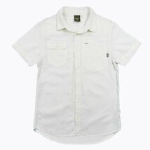 Phatee ファッティー ヘンプコットン 半袖 シャンブレーシャツ ホワイト size M #11732 送料360円 アメカジ カジュアル アウトドア トップ_画像1