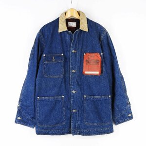 未使用 POLO RALPH LAUREN ポロラルフローレン デニム カバーオール 白タグ Size M #12123 オールド アメカジ アウター