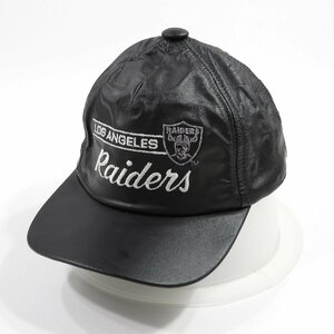 90's Los Angeles Raiders ロサンゼルス レイダース レザーキャップ #12342 ヴィンテージ オールドスクール ストリート NFL アメフト