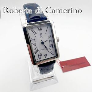 【未使用】Roberta di Camerino ロベルタディカメリーノ　腕時計　レザー　革　スクエア クォーツ