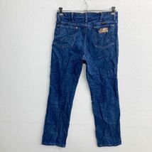 中古 古着 Wrangler カウボーイ ロングパンツ W34 ラングラー 936DEN ブルー コットン メキシコ製 古着卸 アメリカ仕入 2310-653_画像5