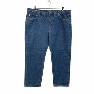 中古 古着 Carhartt デニムパンツ W44 カーハート ブルー ビッグサイズ コットン 古着卸 アメリカ仕入 2310-602