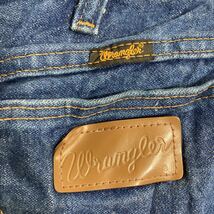 中古 古着 Wrangler カウボーイ ロングパンツ W34 ラングラー 936DEN ブルー コットン メキシコ製 古着卸 アメリカ仕入 2310-653_画像9