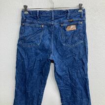 中古 古着 Wrangler カウボーイ ロングパンツ W34 ラングラー 936DEN ブルー コットン メキシコ製 古着卸 アメリカ仕入 2310-653_画像6