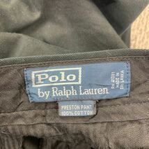 中古 古着 Polo Ralph Lauren チノパンツ W31 ポロラルフローレン ブラック コットン ロゴ 古着卸 アメリカ仕入 2310-1003_画像8