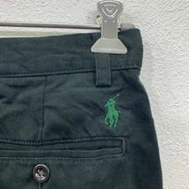 中古 古着 Polo Ralph Lauren チノパンツ W31 ポロラルフローレン ブラック コットン ロゴ 古着卸 アメリカ仕入 2310-1003_画像7