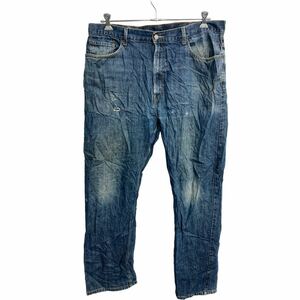 中古 古着 Levi's 505 デニムパンツ W40 リーバイス レギュラーフィット ビッグサイズ インディゴ コットン 古着卸 アメリカ仕入 2311-126