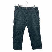 中古 古着 Carhartt ワーク・ペインターパンツ W42 カーハート ブラック コットン ビッグサイズ 古着卸 アメリカ仕入 2311-342_画像1