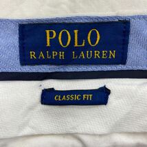 中古 古着 Polo Ralph Lauren チノパンツ W35 ポロラルフローレン クラシックフィット ホワイト 古着卸 アメリカ仕入 2311-409_画像8